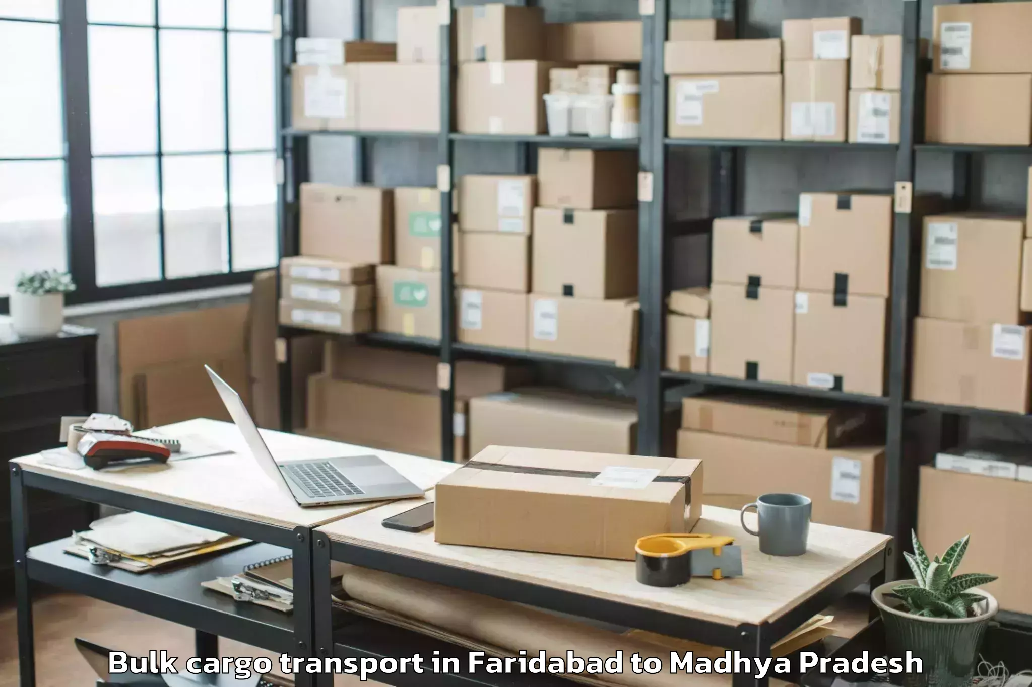 Book Faridabad to Patharia Bulk Cargo Transport